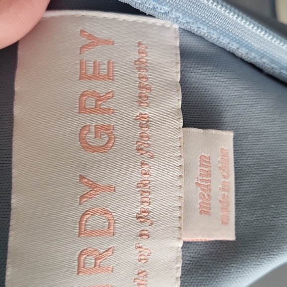 Elegant Cornflower Blue Ruffle Halter Dress Birdy Grey - Picture 8 of 9